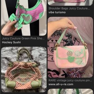 ISO green and pink juicy purse